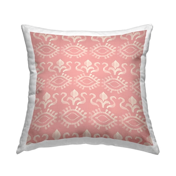 Stupell Industries Pink Abstract Spiritual Eye Pattern Design by Darlene Seale Throw Pillow
