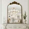 thumbnail image 6 of Easy4Home 26"x40" Arched Baroque Style Bathroom Mirror Vintage Decorative Wall Mirror, Antique Bronze, 6 of 7