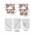 thumbnail image 5 of Cardinal Bird Swag Curtains for Living Room/Bedroom Windows, Winter Poinsettia Berry Pine Cones Floral Kitchen Curtains and Valances Set 36 Inch Length, Light Filtering Swags Valance Curtain Panels, 5 of 5