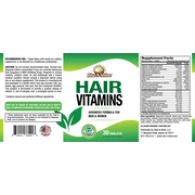 Hair Vitamins - Advanced Formula for Men & Women by Rise-N-Shine - 30 Count