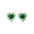 thumbnail image 6 of Arista 1.00 ct Created Emerald Gemstone Fashion Jewelry Pendant & Earring Set (2-Piece) in Brass, 18", 6 of 9
