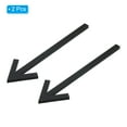thumbnail image 3 of Unique Bargains 6.3' Self Stick Arrow Sign, 2 Pack Acrylic Directional Sign Sticker Self-Adhesive Black, 3 of 6