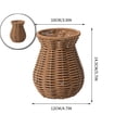 thumbnail image 1 of Rattan Vase for Decor Woven Vase Flower Arrangement Country Rustic Style Rattan Flower Basket for Tabletop Centerpiece Home Decor, 1 of 5