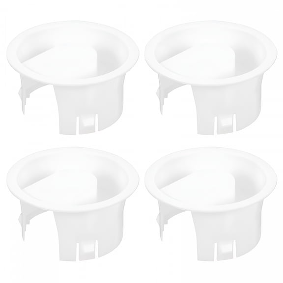 ACDANC 2 Quart White Pitcher with 4 Lids - Glass Cold Kettle Replacements & Covers