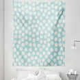thumbnail image 1 of Cartoon Tapestry, Doodle Style Spots on a Pale Blue Background Boys Pattern, Fabric Wall Hanging Decor for Bedroom Living Room Dorm, 5 Sizes, Pale Blue White, by Ambesonne, 1 of 1