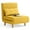 Yellow, variant on 3 in 1 Chair Bed, Lofka Convertible Sleeper Sofa Chair with Adjustable Backrest for Living Room|Office