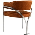 thumbnail image 6 of Meridian Furniture Madelyn Cognac Velvet Dining Chair, Set of 2, 6 of 6