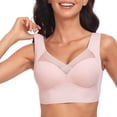 thumbnail image 2 of Yutgune Bras For Women Jelly Wireless Bras Full Coverage Wide Strap Mesh Panel Side Support Comfortable Bralette, 2 of 5