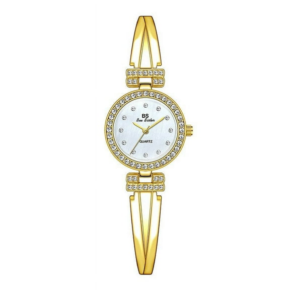 BS New Watch Cross Small Chain Female Student Watch Quartz Watch Popular Fashion New Korean Style Temperament