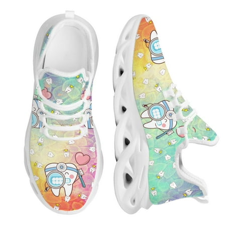 Cute Galaxy Cartoon Tooth Women Casual Sneakers Flats Female Women s Comfortable Shoes Light
