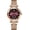 S-Purple, variant on Top Brand Luxury Women's Watch Diamond Dial Elegant Watch for Women Leather Quartz Fashion Ladies Wristwatch Waterproof Analog Display Stainless Steel
