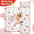 thumbnail image 4 of White Christmas Reindeer and Tree Pattern Toddler Nap Mats for Kids Preschool,60"x20" Sleeping Mat Bag or Kids,Toddler Sleeping Bag,Toddler Nap Mat or Daycare, 4 of 6