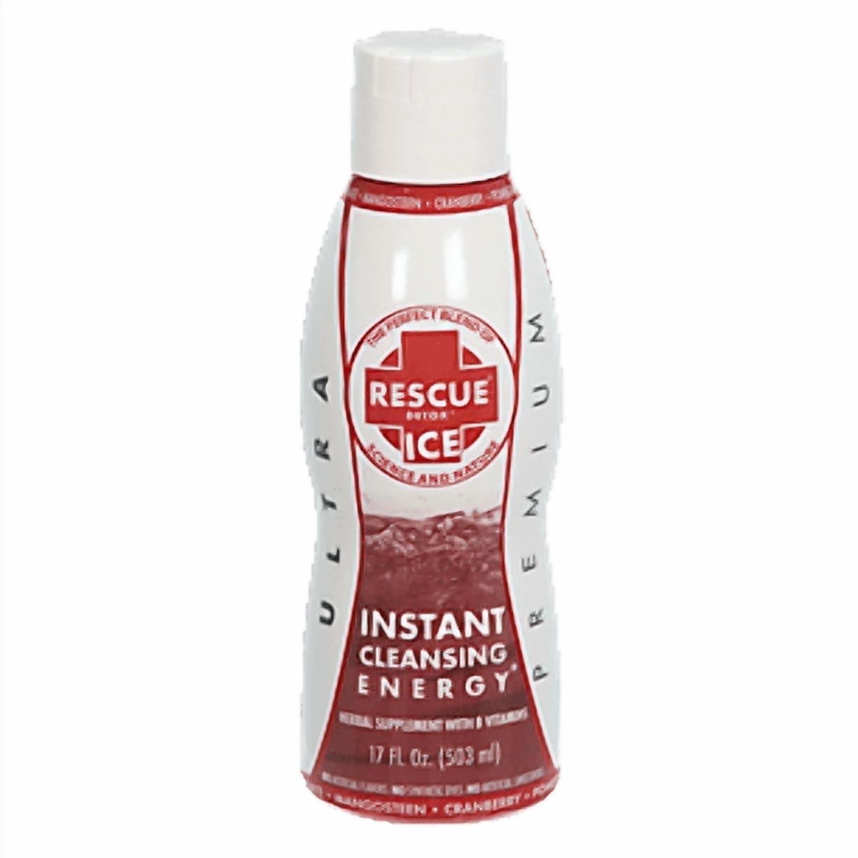 Rescue Detox Ice - Cranberry Flavor - 17oz | Works in 90 Minutes up to 5 Hours