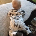 thumbnail image 3 of Douhoow Newborn Baby Boys Bodysuit Gray Polka Dot Long Sleeve Jumpsuit Infant Romper, 3 of 8