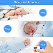 Digital Basal Body Thermometer,Rectal Underarm Thermometer,Thermometer with Fever Alert, Oral Thermometer for Adults