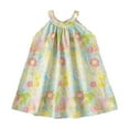 thumbnail image 2 of Cethrio Toddler Girls Sundresses- Cotton Printed Sleeveless Fashion Cute Grils Summer Dresses Green Size 4T, 2 of 6