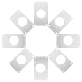 thumbnail image 1 of OUNONA 8Ud Plato Reparador De Bisagra Para Puertas De Acero Inoxidable Duradero Para Gabinetes, 1 of 8