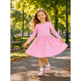 thumbnail image 2 of Lanbubble Toddler Girls Long Sleeve Dresses 2 Pack A-Line Casual Play Dresses 2-3T, 2 of 9