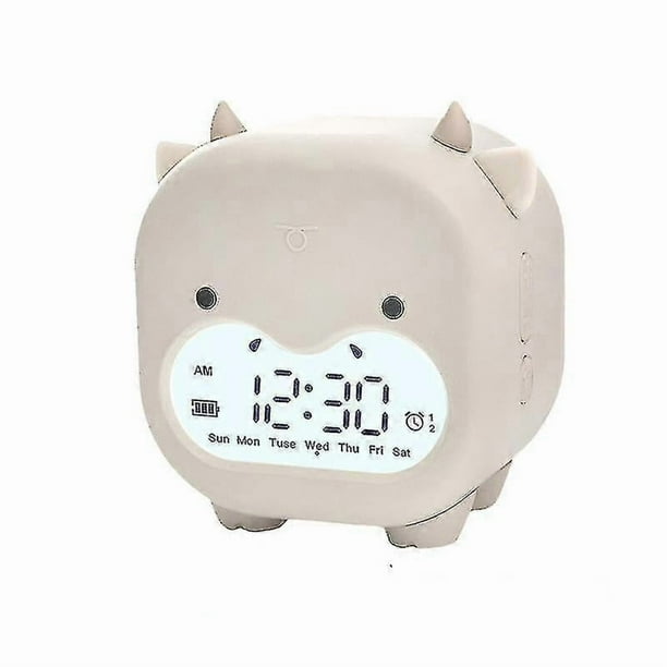 Daidai Niu Alarm Clock Student Gift Intelligent Voice-controlled Time Signal Usb Charging Wake-up Alarm Clock