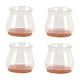 thumbnail image 2 of 16 protectores de suelo para patas de silla, transparentes, redondos, resistentes a arañazos, de fieltro de silicona, silenciosos, para muebles, 3,5 x 3,8 x 3,3 cm (1,4 x 1,5 x 1,3 pulgadas)., 2 of 14