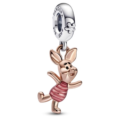 Pandora 782208C01 Disney Winnie the Pooh Piglet Dangle Charm Rose
