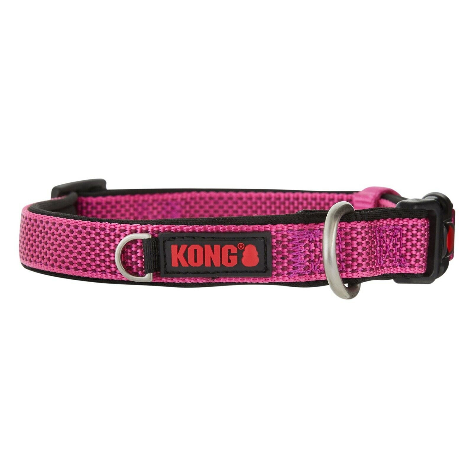 Kong Comfort Padded Dog Collars Med. 14" 20" in Maroon (Narrow Collar)