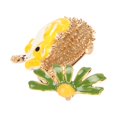 thumbnail image 3 of Broche de erizo, broche de animal de dibujos animados de flor de erizo de dibujos animados lindo Broche de animal elegante y moderno, 3 of 12