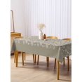 thumbnail image 3 of Japanese Rectangle Tablecloth, Grey Simple Traditional Flowers Leaves Pattern Waterproof & StainResistant Tablecloth, Washable Oil-proof Table Cover for Dining/Party/Wedding/Camping/Buffet 54x108 In, 3 of 9