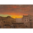 thumbnail image 2 of Frederic Edwin Church 24x18 Gold Ornate Framed and Double Matted Museum Art Print Titled - Rome, Rooftops at Sunset (1868-69), 2 of 4