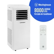 Westinghouse 8,000 BTU Portable Air Conditioner with Remote, 3-in-1 Operation, Rooms up to 350 sq ft