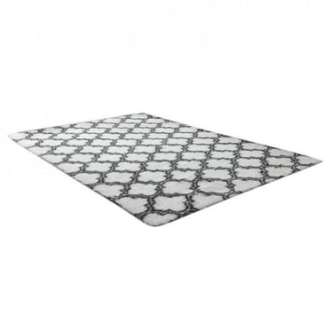 Clearance Fluffy Bedroom Rugs Shaggy Design Geometric Area Rug for Girls Baby Room Kids Living Room Home Decor Floor Carpet