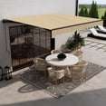 thumbnail image 2 of ALEKO 12' x 10' Manual Retractable Sand Patio Awning Sunshade, 2 of 8