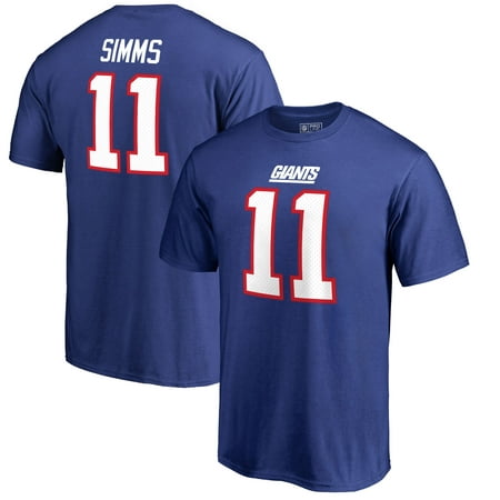 Phil Simms New York Giants NFL Pro Line by Fanatics Branded Retired Player Authentic Stack Name & Number T-Shirt -