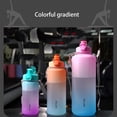 thumbnail image 4 of Botella de agua Yuarrent Gradiente Tapa que rebota Hervidor portátil Gran capacidad Rosa PETG-2000ML, 4 of 6