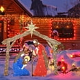 thumbnail image 3 of Belén Navideño Iluminado, Decoración De Belén Al Aire Libre, Sagrada Familia para Decoración Navideña De Jardín En El Patio De Navidad (Estilo 1, 27 Cm), 3 of 5