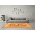 thumbnail image 3 of Ahgly Company Indoor Rectangle Abstract Orange Modern Area Rugs, 5' x 7', 3 of 4