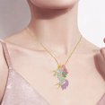 thumbnail image 4 of Ensemble de Bijoux de Mode Charme de Bande Dessinée Collier Simple Anneau Oreille Clous Chaîne Bracelet, 4 of 10