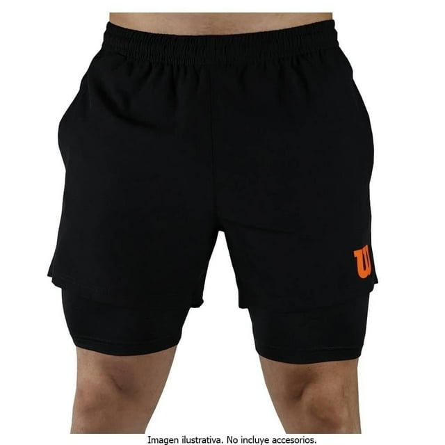 Bermuda Wilson para Hombre, con Biker Naranja con Negro Talla EG