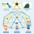 thumbnail image 3 of Spaco 10 Feet Kids Dome Climber, Climbing Dome with Swing and 800 Lbs Load Capacity for Garden Yard, Kids Play Equipment for Outdoor, Multicolor, 3 of 8