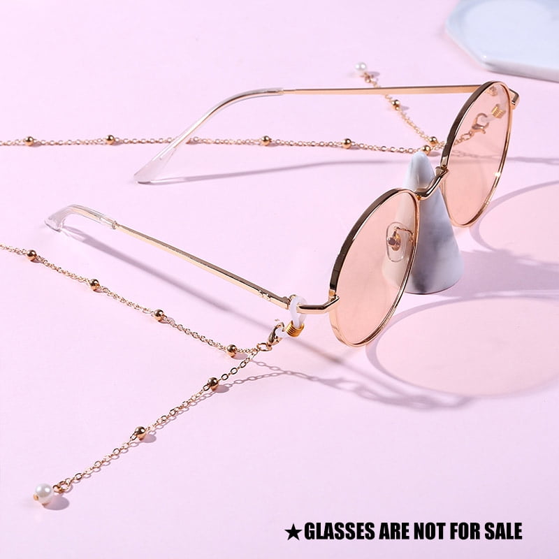 Pink Eyeglass Strap PLENTY 2PCS PU Leather Eyeglass Retainer Eyewear String Anti-slip Holder Glasses Cord 