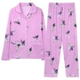 thumbnail image 2 of Karight Pajamas Set for Womens 2 Piece Cotton Plaid Pjs Outfit Long Sleeve Sleepwear Soft Button Down Lounge Set with Pockets, 2 of 5