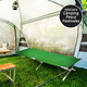 thumbnail image 3 of Camastro Plegable Camping, Cama Para Exterior Tipo Militar Verde, 3 of 5