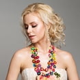 thumbnail image 3 of Collar bohemio de cuentas de madera de coco para mujer y niña, joyería artesanal, collar largo con cuentas, regalo para el día a día, 3 of 7