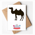 thumbnail image 1 of Black Camel Cute Animal Portrayal Happy Birthday Greeting Cards Envelopes Blank, 1 of 3