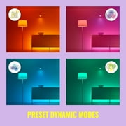 WiZ LED Smart Wi-Fi Connected 60-Watt A19 Color & Tunable White Light Bulb, Dimmable, 2-Pack
