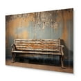 thumbnail image 2 of Designart "Baseball Bench Simplicity II" Landscapes Metal Art Living Room, 2 of 5