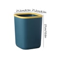 thumbnail image 3 of Coorders Bathroom Trash Can Small Garbage Can Plastic Wastebasket Trash For Toilet Office Bedroom Living Room With Pressure Ring, 3 of 7