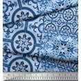 thumbnail image 2 of Soimoi Rayon Fabric Damask Patchwork Print Sewing Fabric Yard 42 Inch Wide, 2 of 3