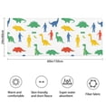 thumbnail image 3 of White Cartoon Dinosaurs Figures Pattern Bathroom Rugs Mat,Non Slip Microfiber Bathroom Rug,Rubber Backing,Soft Bathroom Mats for Bathroom Floor,Tub and Shower,60x24in(150x60cm), 3 of 5