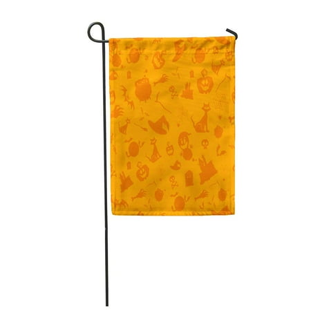 KDAGR Halloween Party All Hallow Eve Repetitive Saints Holiday Garden Flag Decorative Flag House Banner 12x18 inch